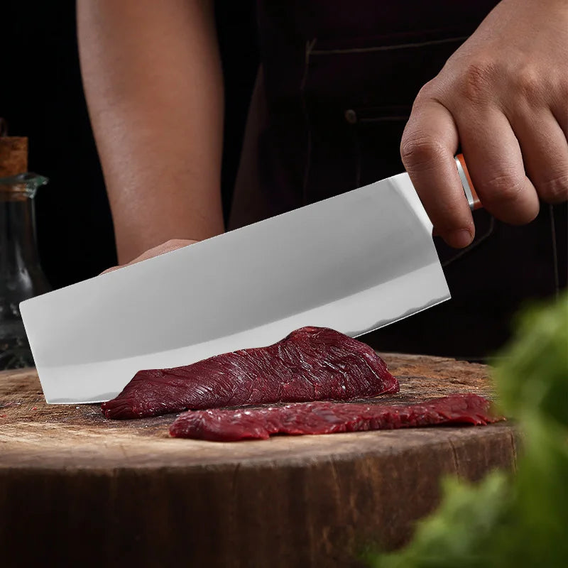 InLeung Japanese Chef Knife – Stainless Steel Kitchen Cleaver Chef Knife Axl