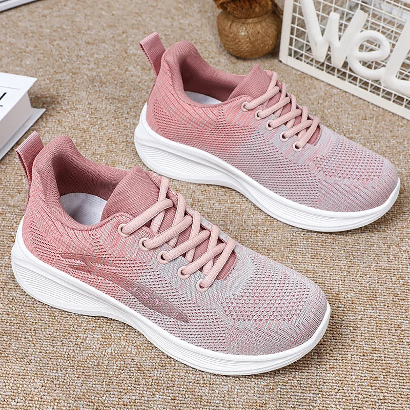 Women's Gradient Mesh Casual Sneakers – Breathable Soft Sole Women's Casual Sneakers Axl
