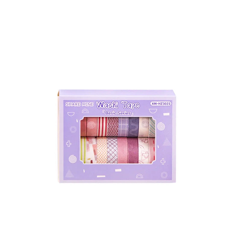 20-Roll Washi Tape Set – Thin Masking Tape for DIY & Crafts Washi Tape Set Axl