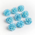 Artificial Silk Carnation Flower Heads 50/100 Pcs | DIY Decor Artificial Flower Heads Axl Blue 50pcs