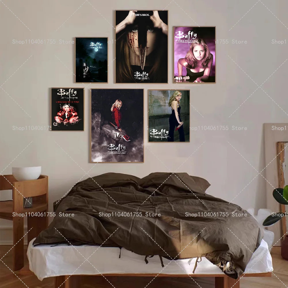 Buffy the Vampire Slayer Movie Poster Wall Sticker | Home Decor Wall Poster Sticker Axl