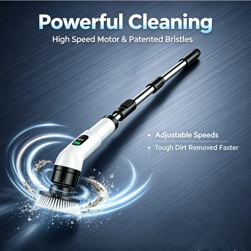 Cordless Electric Spin Scrubber – 7-in-1 Cleaning Brush Kit Electric Spin Scrubber Axl