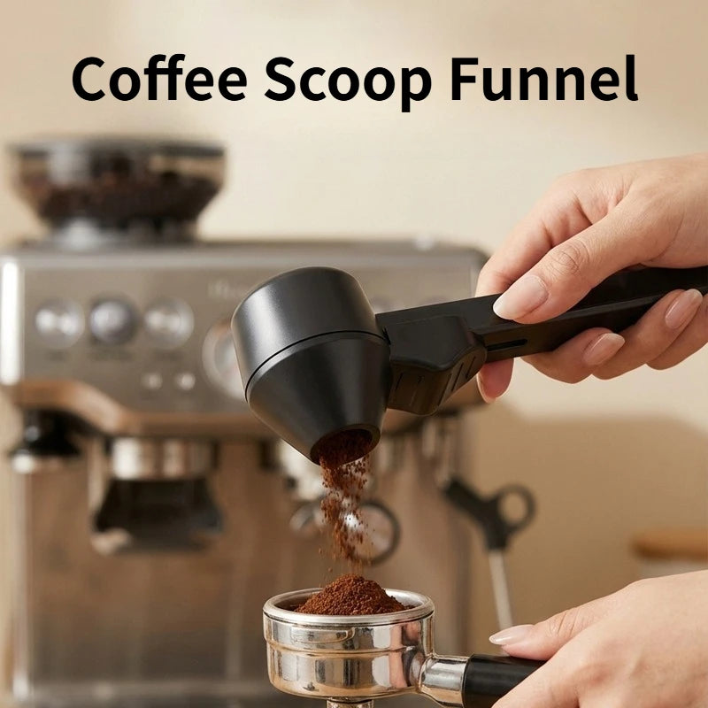 Coffee Scoop Funnel for Reusable Pods – 2 Tbsp Measuring Spoon Coffee Measuring Scoop Axl