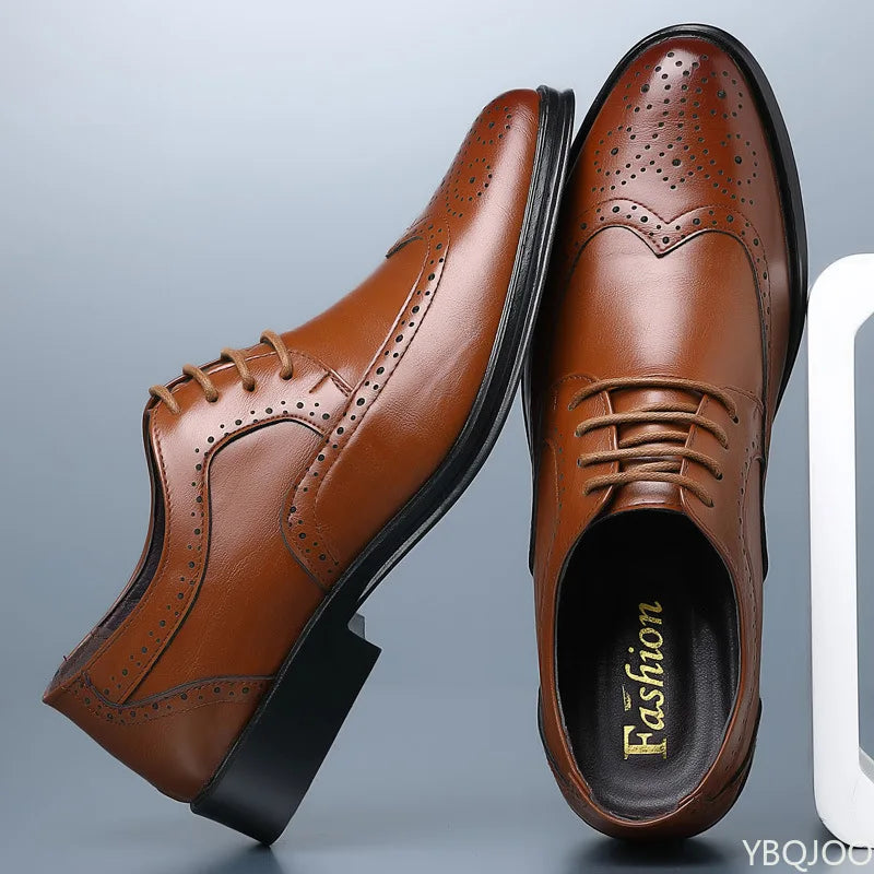 Men's Pointed Toe Oxford Dress Shoes – Office & Wedding Oxford Dress Shoes Axl