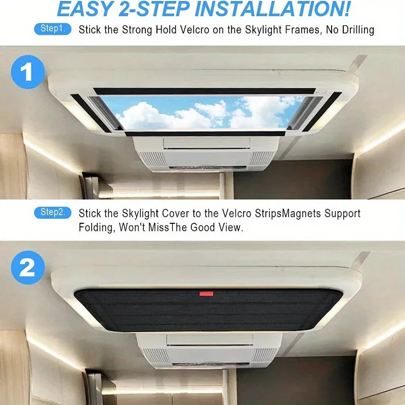 Foldable RV Sunroof Shade Curtain – Reflective Heat Block RV Sunroof Shade Axl