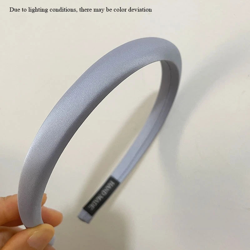 Korean Retro Headbands – Thin Solid Hair Hoops for Women Hair Headband Axl Blue-1pcs