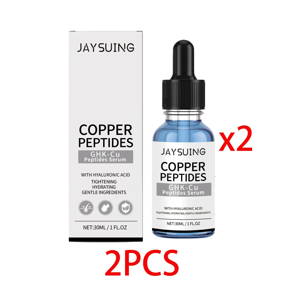 Copper Peptide Face Serum – Firming & Hydrating 30ml Face Serum Axl 2 PCS