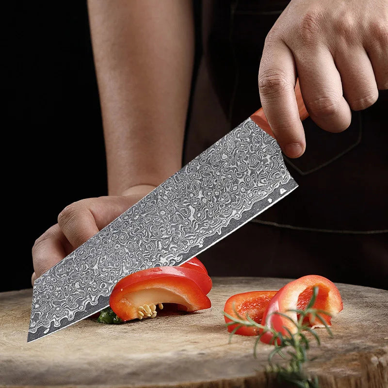 InLeung Damascus Chef Knife – Sharp Stainless Steel Kitchen Blade Chef Kitchen Knife Axl