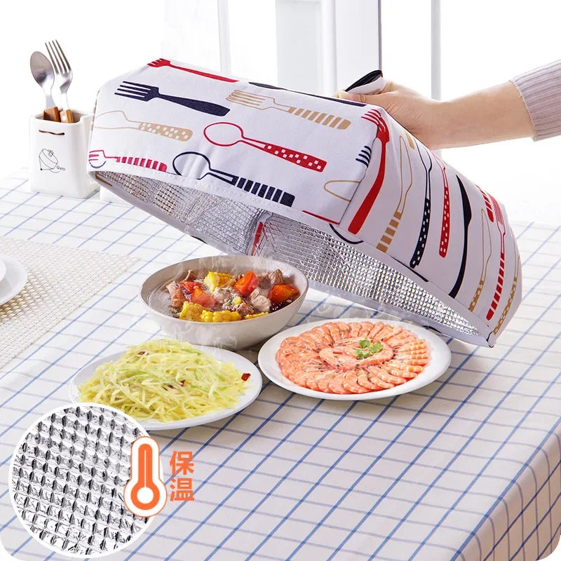 Foldable Aluminum Foil Food Cover – Insulated Dining Table Lid Food Cover Axl