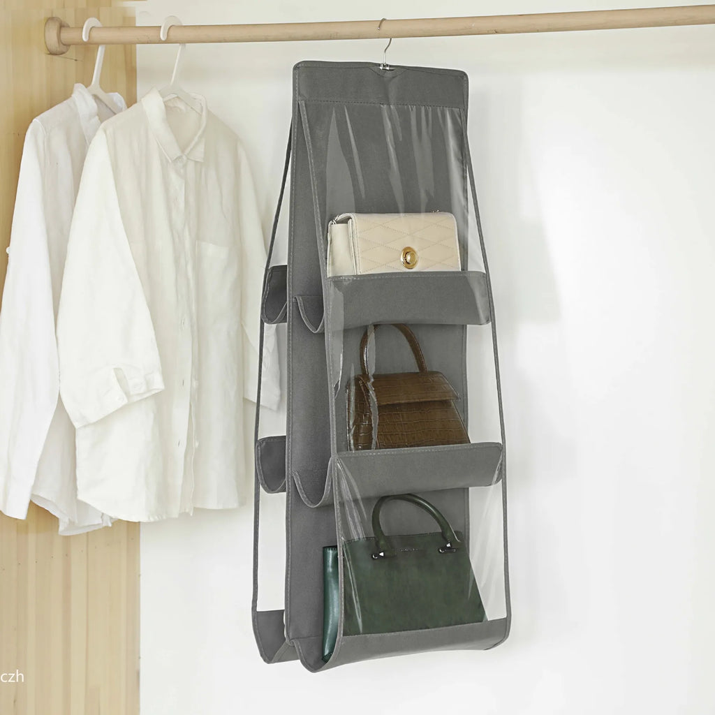 Double-Sided Hanging Wardrobe Bag Organizer | Multi-Layer Hanging Wardrobe Organizer Axl