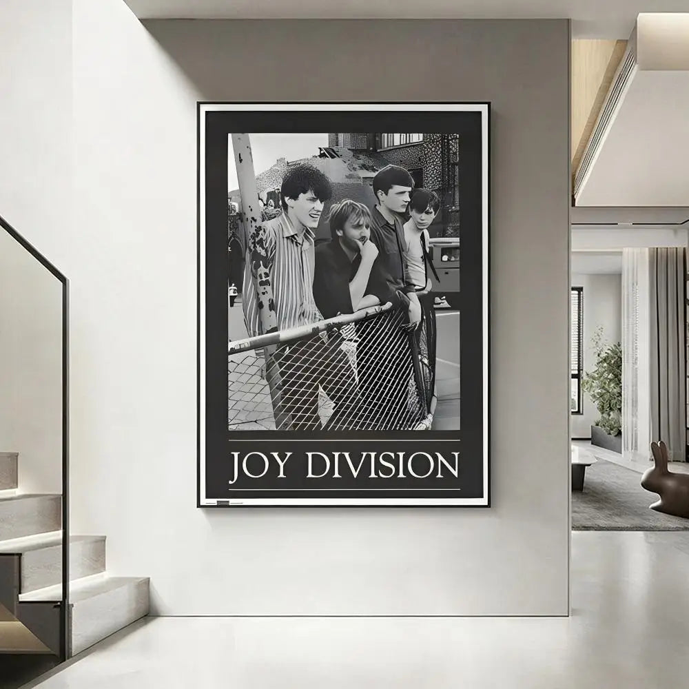 J-Joy D-Division Band HD Poster | Waterproof Wall Art Decor Music Band Poster Axl White14 40X50cmNoframe