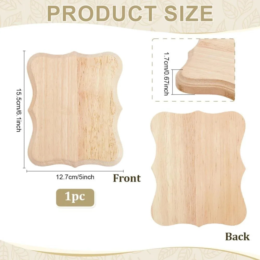 Unfinished Shield Wood Plaque 6x5" | DIY Oak Craft Base Wood Craft Plaque Axl