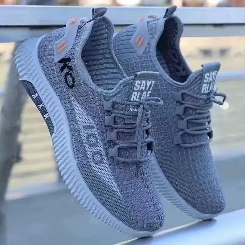 Men's Breathable Mesh Casual Shoes – Soft Sole & Non-Slip Men's Casual Shoes Axl GRAY 40