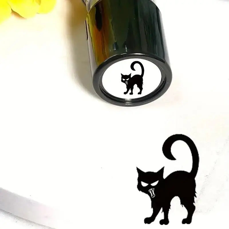 Cute Black Kitten Rubber Stamp – Journal & Scrapbooking DIY Decorative Rubber Stamp Axl A6