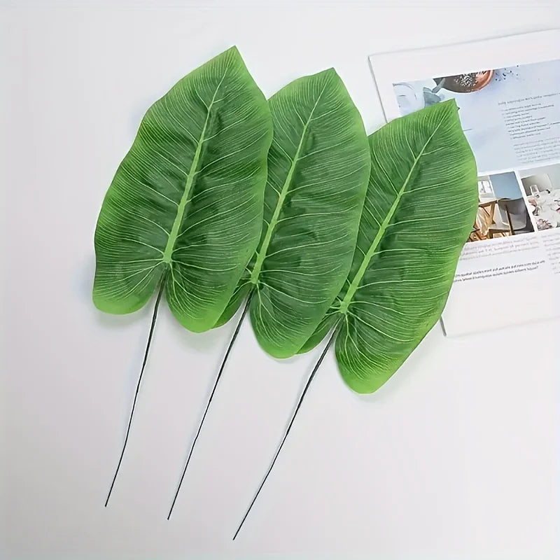 Realistic Artificial Banana Leaf Palm Branches | Fabric Decor Artificial Leaf Branches Axl