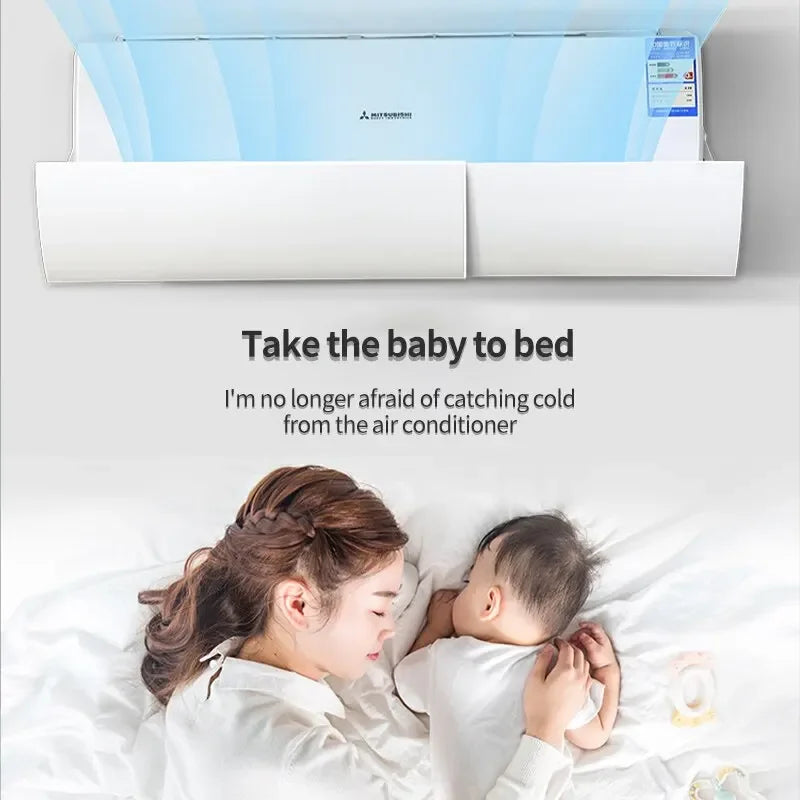 AC Wind Deflector for Infants – Adjustable Airflow Baffle Cover AC Wind Deflector Axl