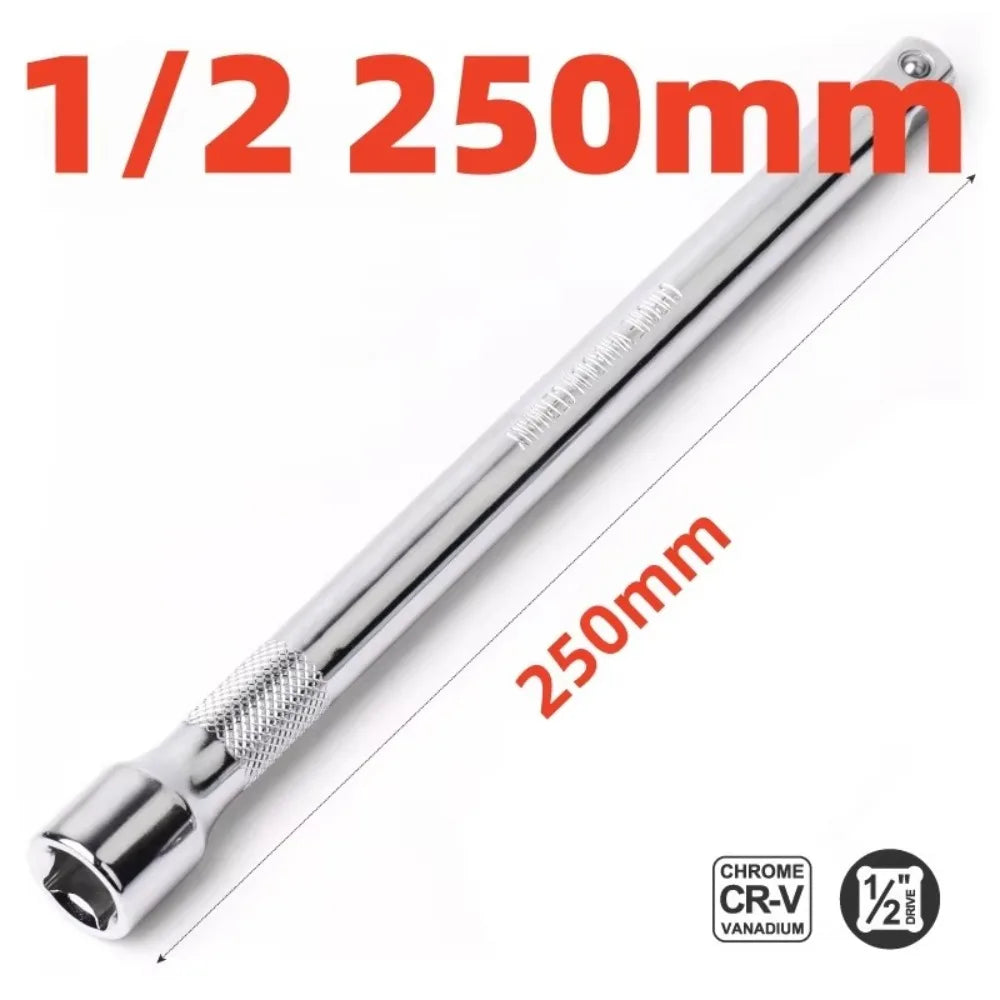 Socket Extension Bar Set – 1/4" 3/8" 1/2" Drive Ratchet Tool Socket Extension Bar Axl 1-2 250mm