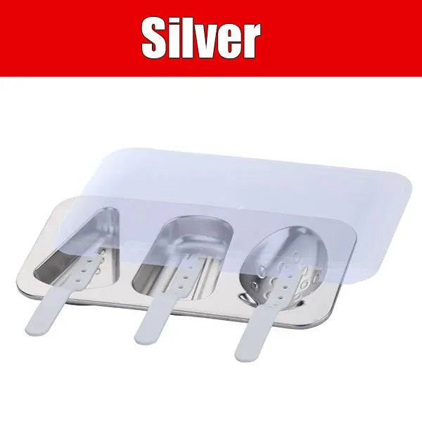 304 Stainless Steel Popsicle Mold Set – BPA Free, Easy Release Popsicle Mold Set Axl Silver