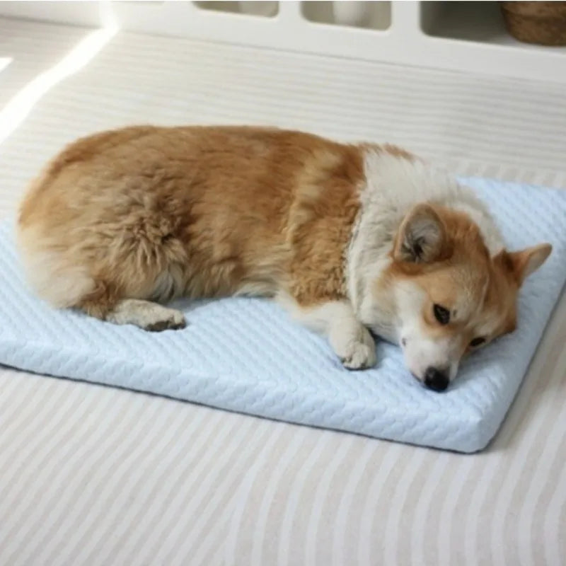 Ice Silk Cooling Pet Mat – Non-Slip Washable Dog & Cat Bed Pad Pet Cooling Mat Axl