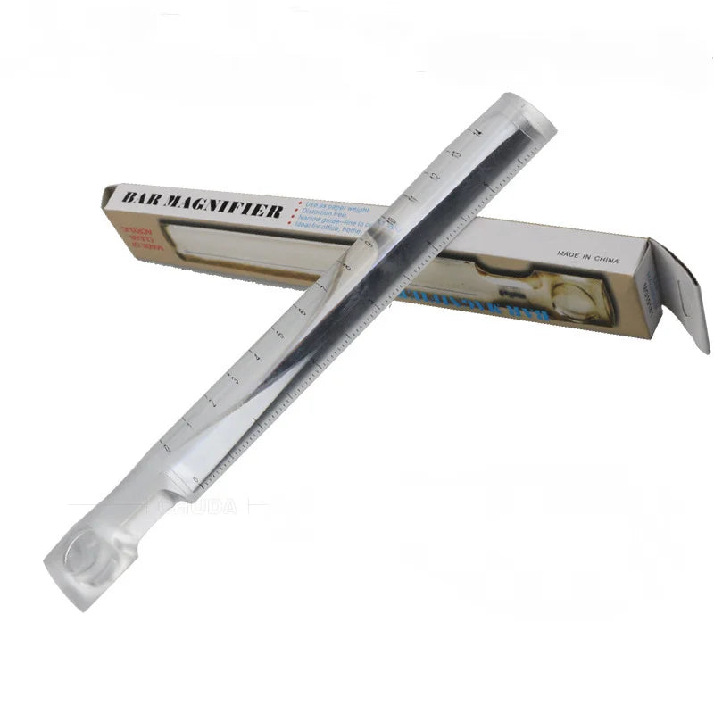 2X Handheld Magnifying Glass Ruler – Acrylic Reading Magnifier Handheld Magnifier Ruler Axl 2x