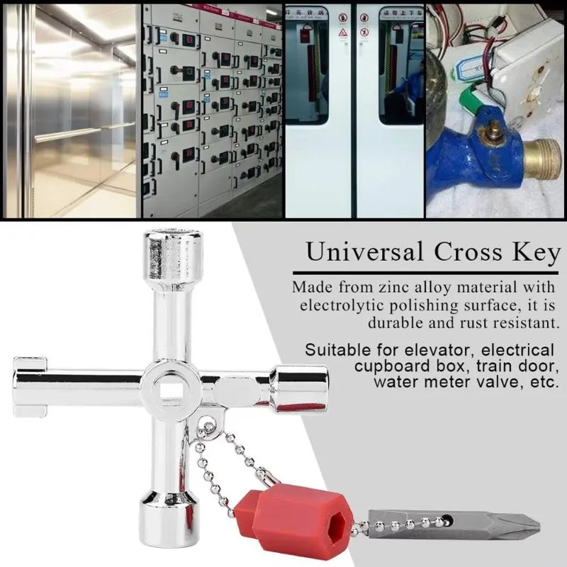 Triangle Key Wrench – Multi-Function Utility Plumbing Spanner Utility Key Wrench Axl