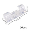 Transparent Cable Clips – Wall & Desk Wire Management (20/60 Pcs) Cable Management Clips Axl 60pcs transparent
