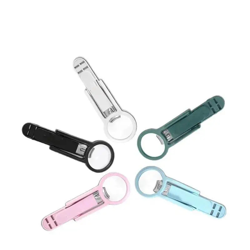 Magnifying Glass Nail Clipper – Anti-Splash Stainless Steel Nail Clipper Axl
