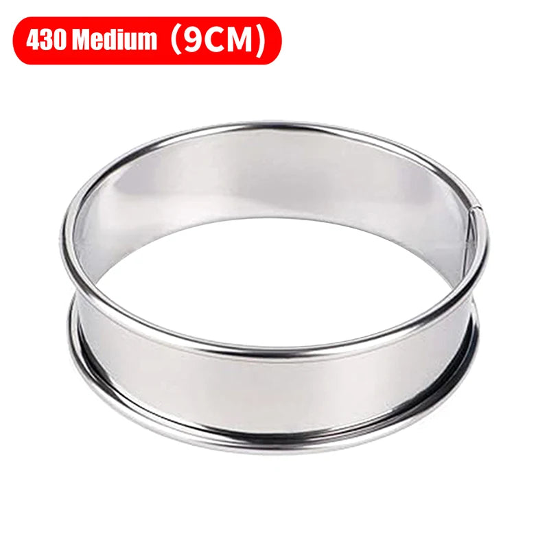Stainless Steel Muffin & Crumpet Rings 8/9/10cm | Baking Molds Baking Mold Rings Axl M