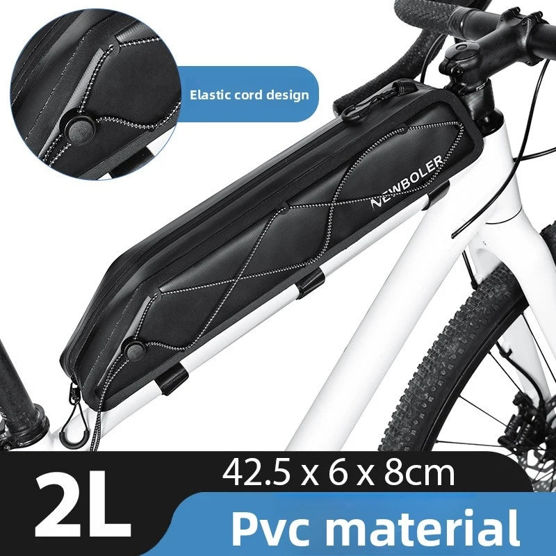2L Waterproof Bike Top Tube Bag – Extended Cycling Travel Bag Bike Frame Bag Axl