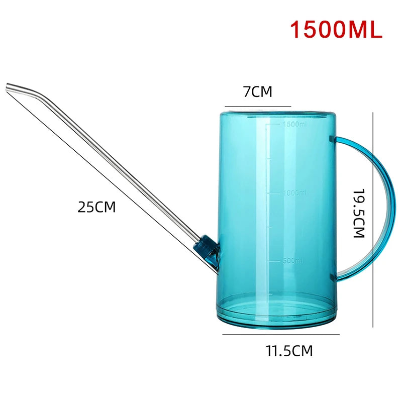 1.5L Long Spout Watering Can – Detachable Garden Kettle Garden Watering Can Axl blue 1.5L