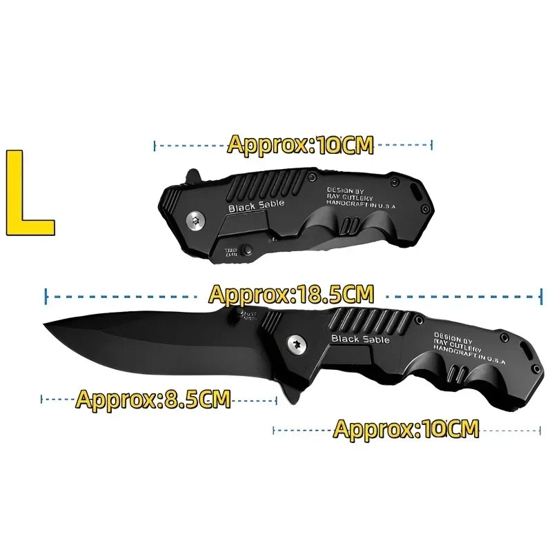 Stainless Steel Folding Pocket Knife – Portable Fruit Knife Folding Pocket Knife Axl 1pcs B-L