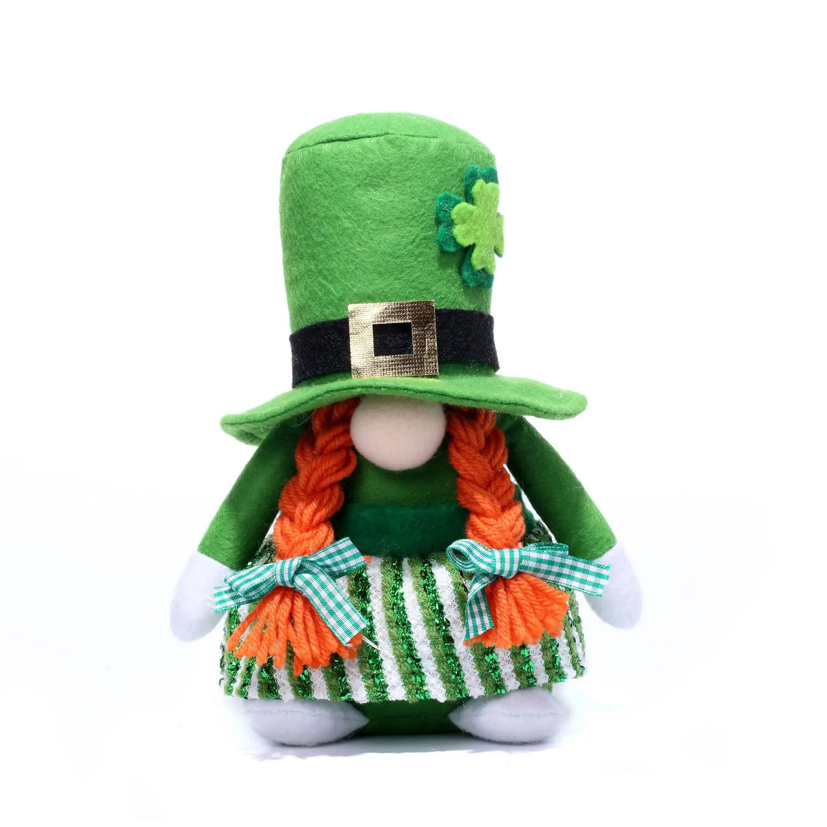 St. Patrick's Day Faceless Doll Ornament – Green Top Hat Holiday Ornament Axl Style A-1pc