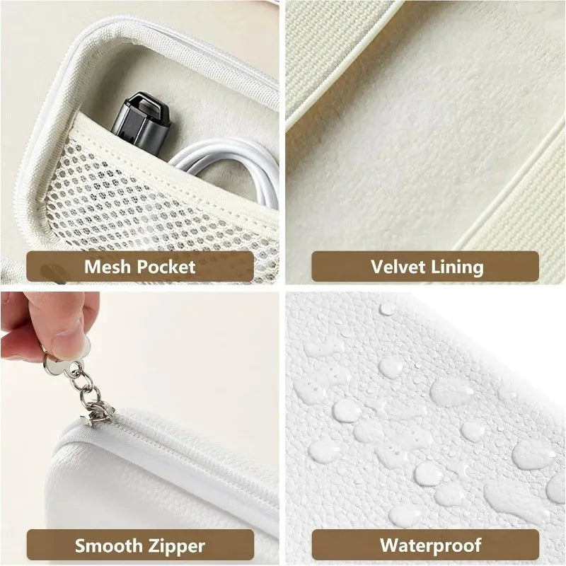 PU Leather Mini Gadget Storage Bag – Cable & Earphone Organizer Gadget Storage Bag Axl