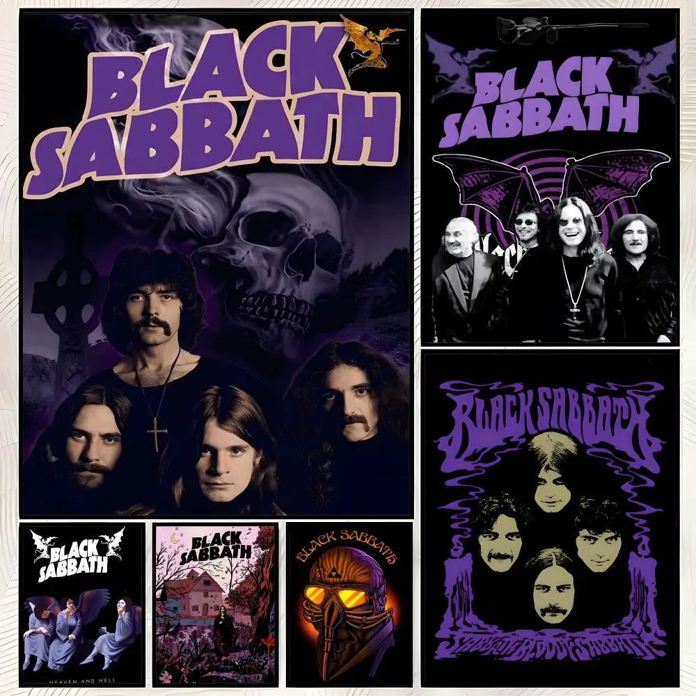 Black Sabbath HD PVC Wall Poster – Self-Stick Waterproof Art Wall Art Poster Axl