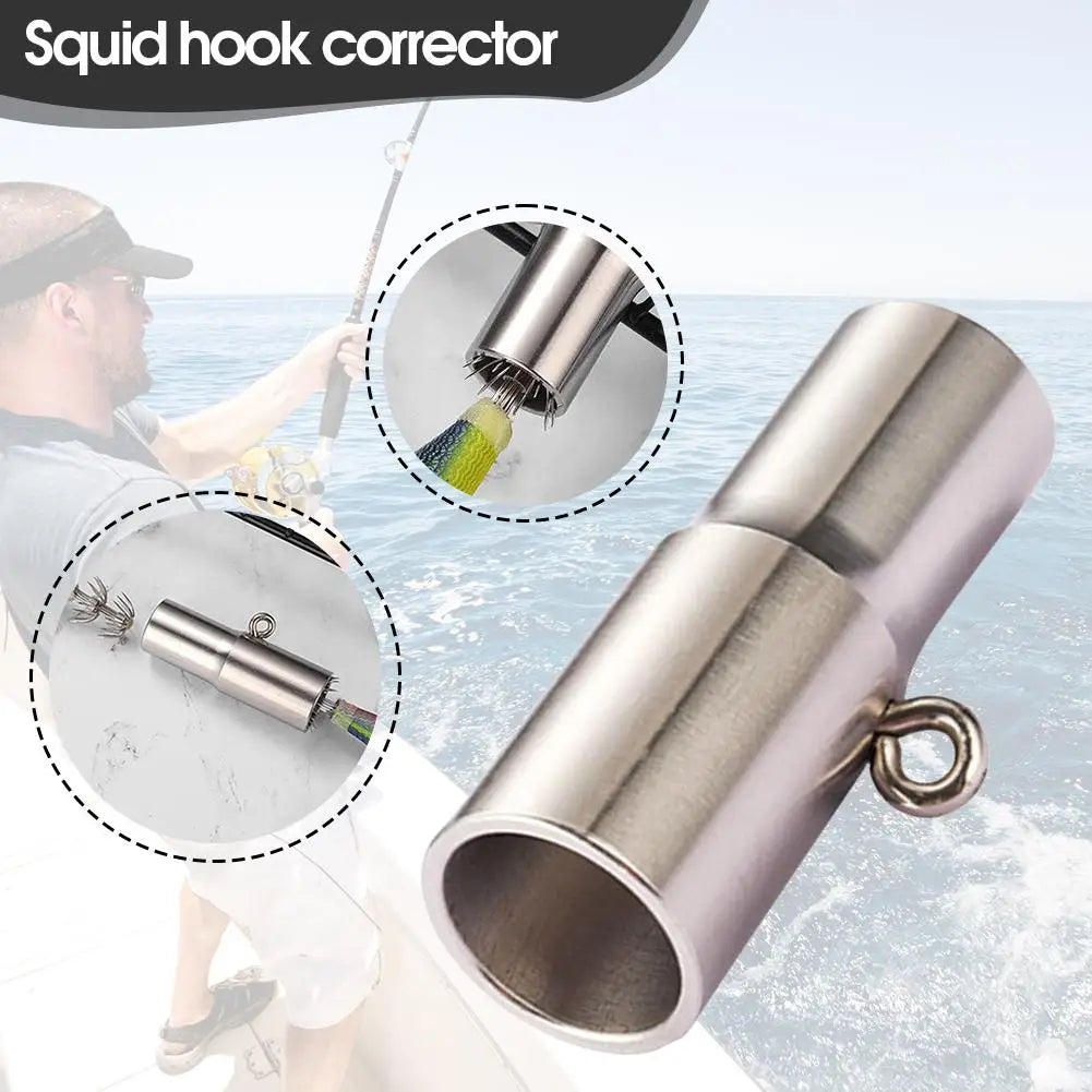 Stainless Steel Squid Hook Corrector & Recovery Tool Hook Recovery Tool Axl