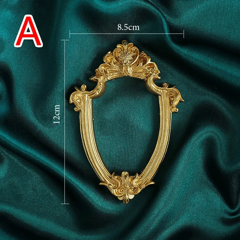 Golden Retro Resin Photo Frame – Nail Art & Photography Props Photography Prop Frame Axl A