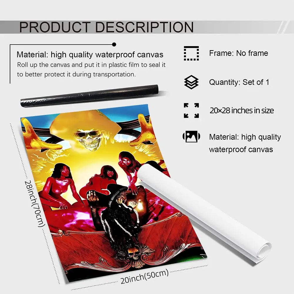 O-Osamason Rapper Canvas Poster | Hip-Hop Wall Art Unframed Canvas Wall Art Axl