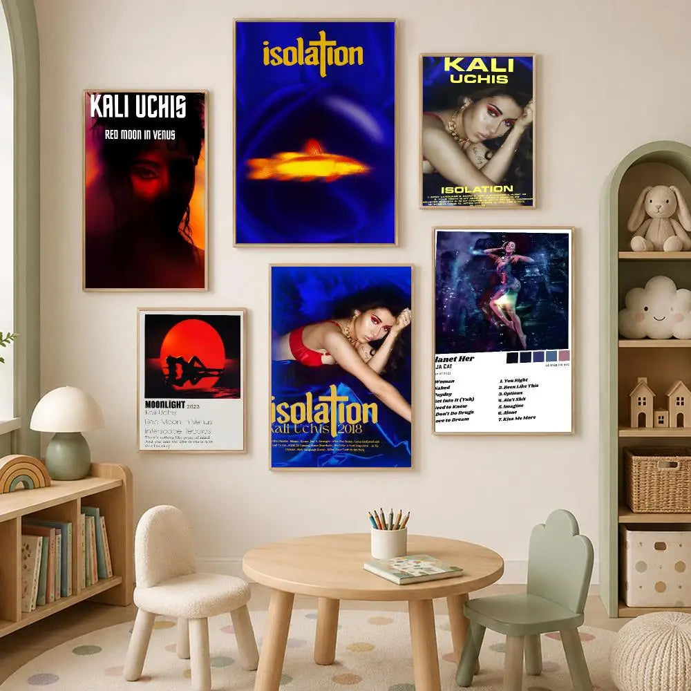 Kali Uchis HD Self-Stick Wall Art Poster – Waterproof Decor Wall Art Poster Axl