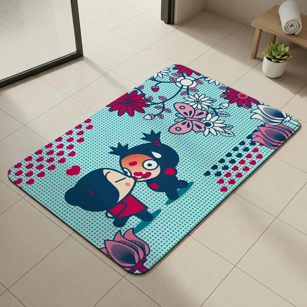 Pucca Diatomite Bath Mat – Quick Dry, Non-Slip & Absorbent Diatomite Bath Mat Axl White4 30x45cm