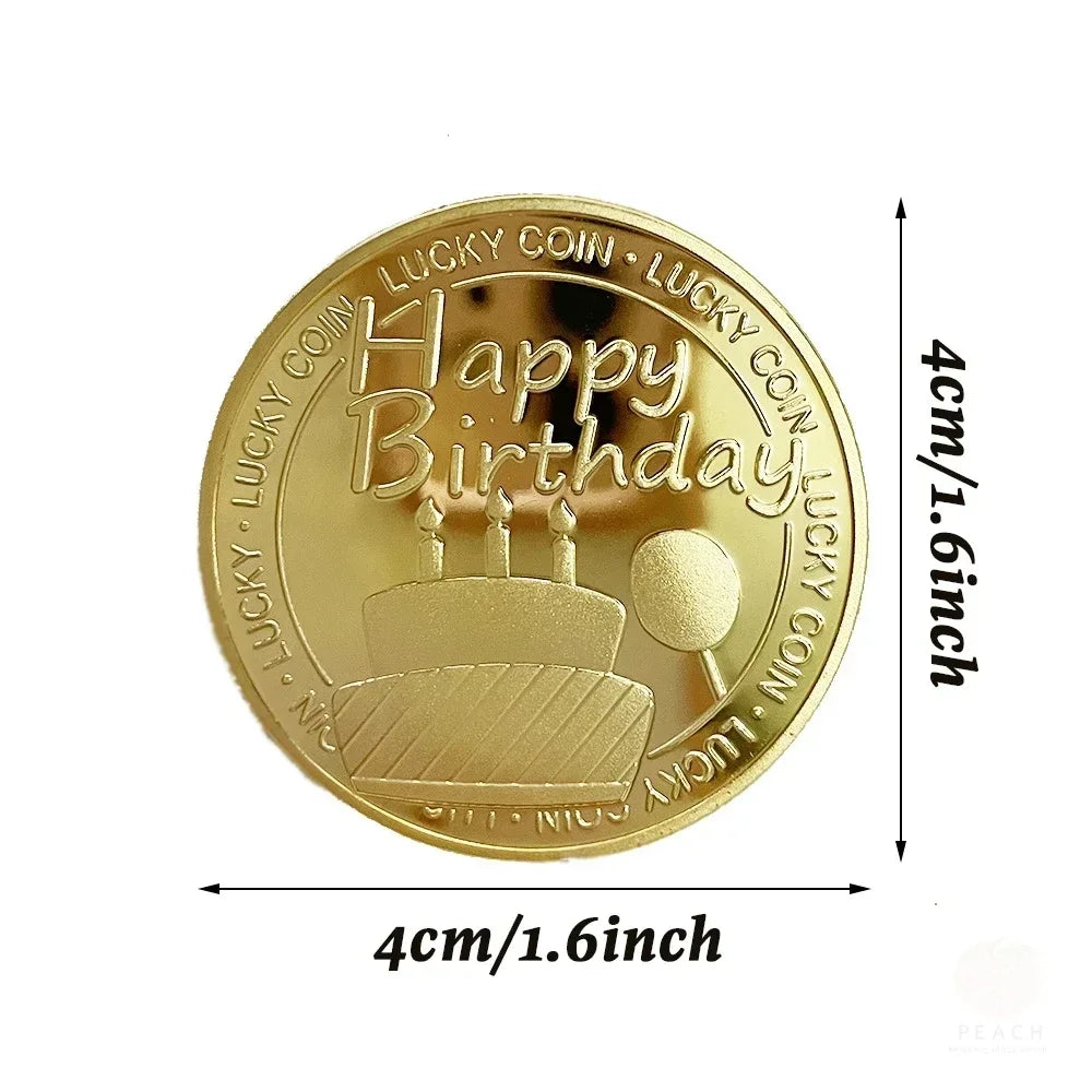 Commemorative Medal Lucky Coin | Birthday & Festival Gift Commemorative Coin Axl