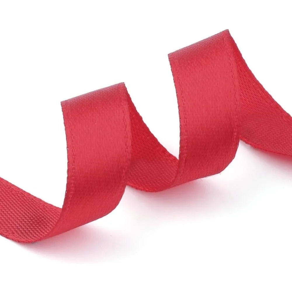 Red Satin Ribbon 1/4 Inch 250 Yards – Christmas Polyester Ribbon Craft Ribbon Axl