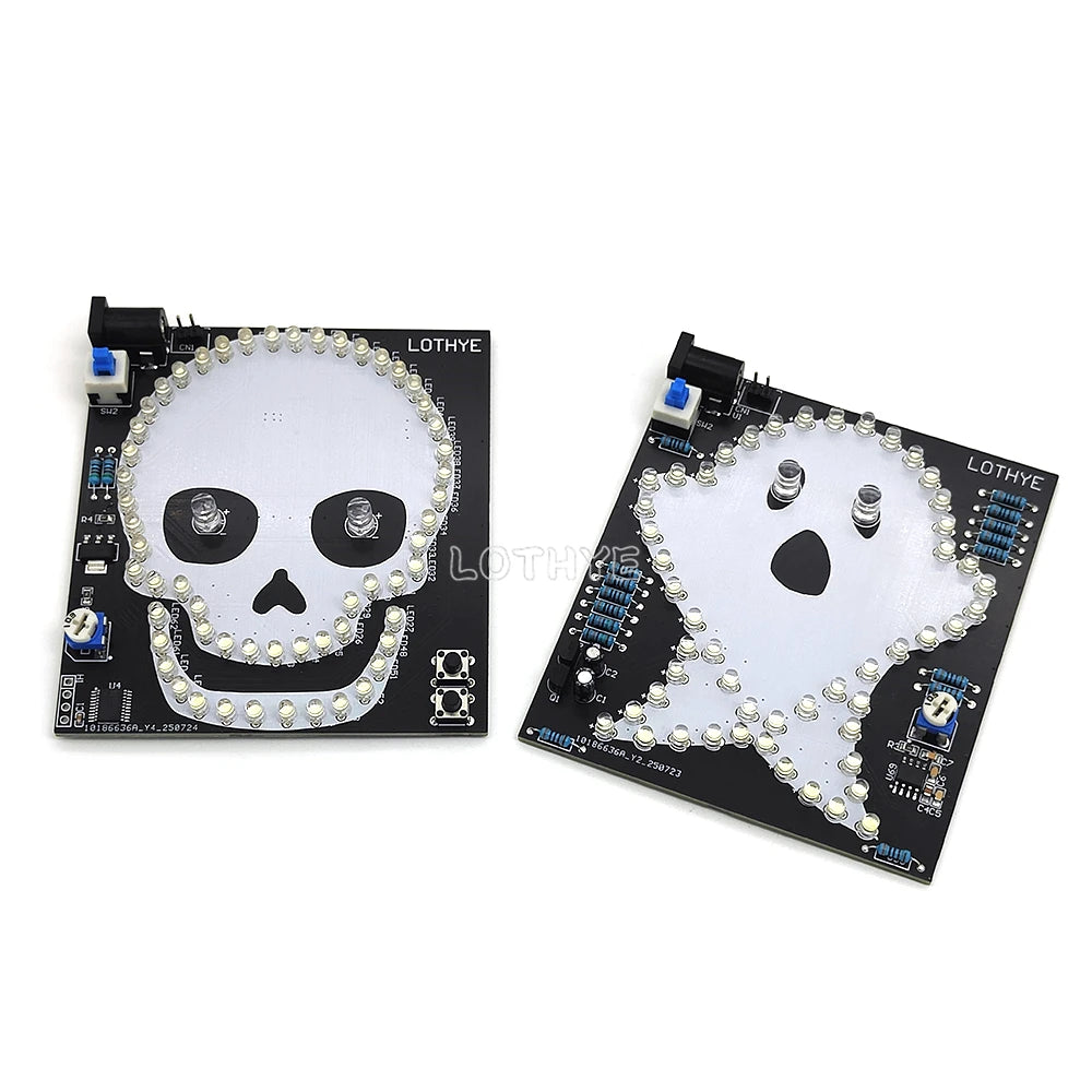 Skull & Ghost DIY Soldering Kit – Flashing LED Electronics Project DIY Electronics Kit Axl