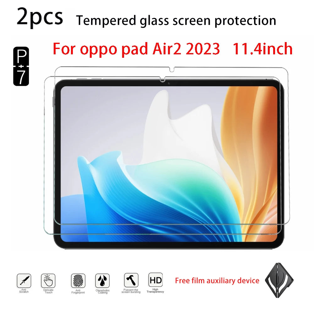 2-Pack Tempered Glass Screen Protector – OPPO Pad2/Pad3/Air2/Se11 Tablet Screen Protector Axl for oppo air2