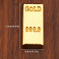 50 Pc Miniature Gold Bar Set – Dollhouse Decor & Pretend Play Dollhouse Miniatures Axl 50Pcs golden