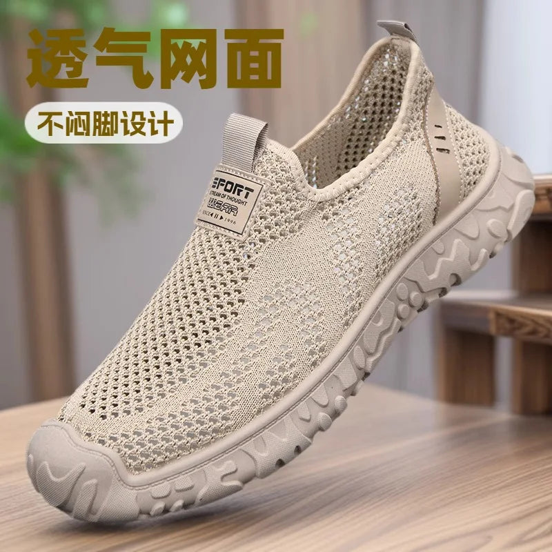 Men's Breathable Slip-On Mesh Casual Shoes – Soft & Lightweight Men's Casual Shoes Axl