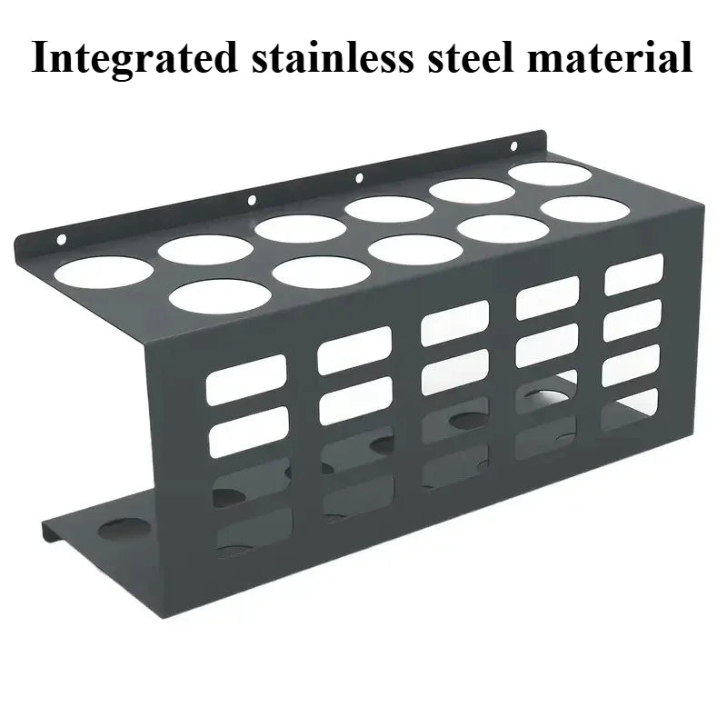 Wall-Mounted Steel Bottle Storage Rack – Kitchen Organizer Wall Storage Rack Axl