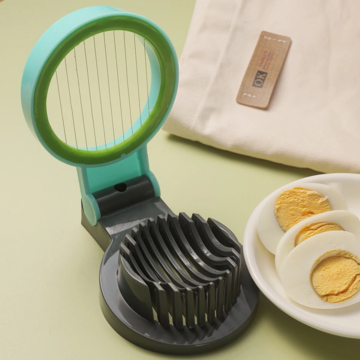 Stainless Steel Wire Egg Slicer & Fruit Garnish Cutter Egg & Fruit Slicer Axl