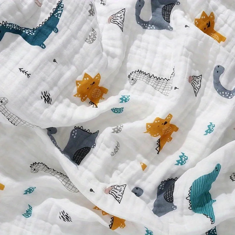 6-Layer Muslin Cotton Baby Swaddle Blanket | Soft & Breathable Baby Swaddle Blanket Axl