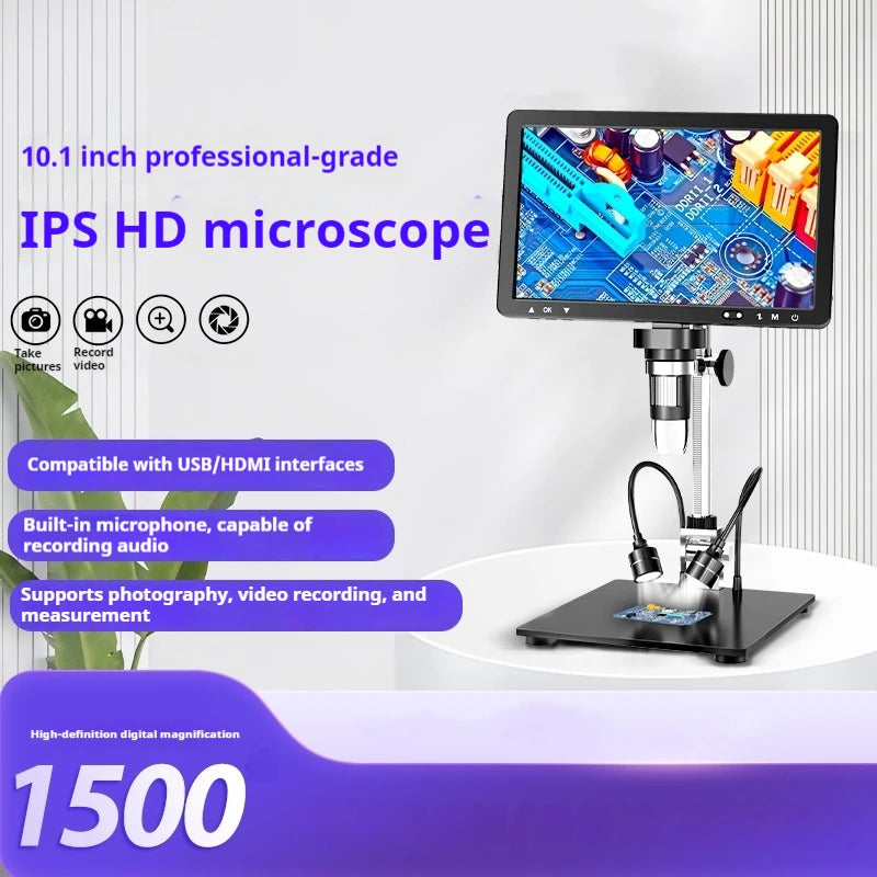 10.1" 1080P IPS Digital Microscope – 500x HD Zoom Screen Digital Microscope Axl
