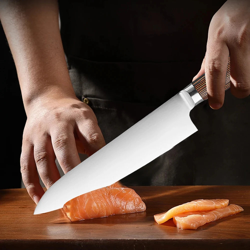 Professional Chef Knife – Sharp Stainless Steel Non-Slip Handle Chef Knife Axl